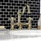 Kingston Brass KS3912AX Restoration Bathroom Bridge Faucet, Polished Brass KS3912AX - alternate 5